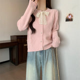 Butterfly Lace Lace Women's Sweater Jacket Autumn And Winter Small Lazy Style Design Knitted Open Shirt HZ0108