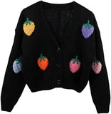 Autumn And Winter New Heavy Industry Hand Embroidery Cardigan Jacket Sweater Female Senior Feel Dongdaemun Korean Women's Design Sense HZ0108