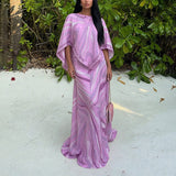 2026 Spring New Women's Fashion Casual Casual Color Print Loose Dress Set Two Sets HZ0108