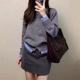 Design Sense Of The Color Collar Knitted Cardigan 2025 Spring And Autumn French Style Color Show Thin Women's Clothing Two HZ0108