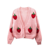 Autumn And Winter New Heavy Industry Hand Embroidery Cardigan Jacket Sweater Female Senior Feel Dongdaemun Korean Women's Design Sense HZ0108