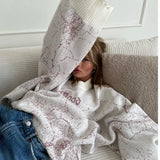 Crash Letters Loose Sweater Women's Clothing Autumn And Winter Outside Wearing Hollow Under The Collar Collar Top HZ0108