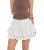 2025 Summer New Lady Tight Belt Anti-Walking Dress Sweet Cake Skirt HZ0108