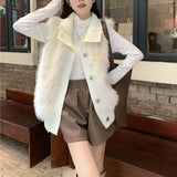 Sweater Vest Women 2025 New Autumn And Winter Dress Wearing Temperament Cardigan Shoulder Coat Soft ãý™“ˮõõÈÞ Horse Clip HZ0108