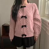 French Spring And Autumn New Sweet Wind Butterfly Soft Sweater Girl Little Fragrance Vintage Knitted Jersey Jacket HZ0108