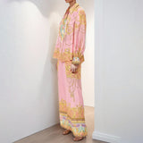 Women's Clothing 2025 Spring New Temperament Elegant Court Style Shirt Trousers New Year's Set HZ0108