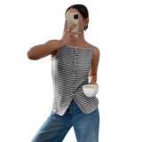 2025 Summer New Lady Casual Button Sleeveless Slings Vests HZ0108