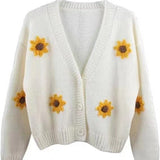 Autumn And Winter New Heavy Industry Hand Embroidery Cardigan Jacket Sweater Female Senior Feel Dongdaemun Korean Women's Design Sense HZ0108