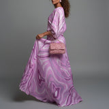 2026 Spring New Women's Fashion Casual Casual Color Print Loose Dress Set Two Sets HZ0108