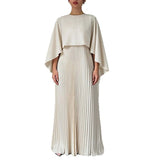 2026 Spring Women's New Solid Color Round Collar Folds To The Waist-To-Body Suit HZ0108