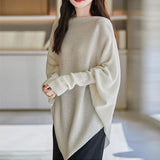 2025 Women's Languid Style Design Relaxed V-Neck Bump Color Long Single Buckle Knit Sweater Open Shirt Jacket HZ0108