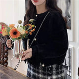 Sweet Little Fresh Marinade Sweater Women's Coat 2025 Autumn And Winter New Loose Knitted Open Shirt HZ0108