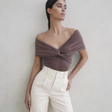 Cross-Carfing Joint Sleeves With Boobs And Wearing Hot Girls Tight Waists Thin Shoulder Joint Coat Female HZ0108