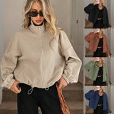 2025 Women's Top Autumn And Winter New Collar Long Sleeves Loose Casual Plaid Shirt HZ0108