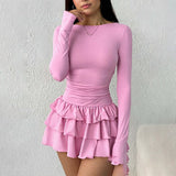 2025 Summer New Women's Collar Bubble Sleeve With Commute Sexy Floral Dress HZ0108