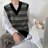 Vintage V-Neck Knitted Vest Women Wear Spring And Autumn Clothes 2025 New Inside The Stacked Small Shoulders HZ0108