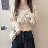 French Minority Collar Hooded Sweater Women 2025 Autumn And Winter Gentle Inside Lazi Design Knitted Bottom Shirt Women HZ0108