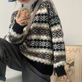 Vintage Jaspers Lazy Korean Edition Sweater Women's New Loose Round Collar Knitted Shirt In Autumn And Winter HZ0108