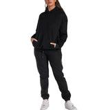 Spring And Autumn 2025 Solid Color Round Collar Collar Trousers Women Fashion Casual Long-Sleeved Jacket Suit Women HZ0108