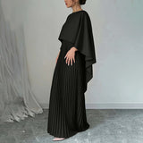 2026 Spring Women's New Solid Color Round Collar Folds To The Waist-To-Body Suit HZ0108