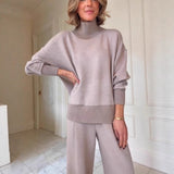 Autumn New Color Line Dress Female Senior Sense Of The Ass Long Sleeve Temperament Elegant Knitted Dress Woman HZ0108