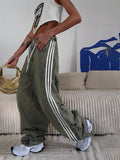 2025 New Street Low-Rise Hottie Jeans Striped Dredged Broad Leg Pants Woman HZ0108