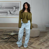 Spring And Autumn New Women's Small Short Blazer Design Temperament Strapped Bra Coat Set HZ0108