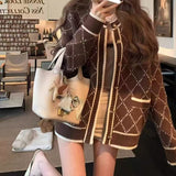 Spring 2025 Women's Sweater Cardigan Women's Design Sense Of Small Lazy Inside Feel Lazy Outside The Tidly Languid Style HZ0108
